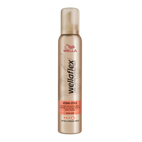 Spuma Wella Wellaflex Hydro Style, 250 ml, Fixare Puternica, Spuma de Par, Spuma pentru Par, Spuma Puternica de Par, Spuma Puternica pentru Par, Spuma Coafare, Spuma Hidratare, Spuma 4, Spuma Extra Strong Hold, Wella Spuma