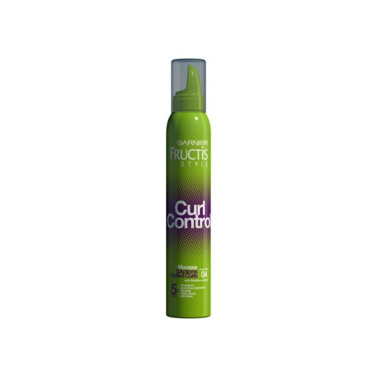 Spuma de Par Garnier Curl Control, 200 ml, Spuma pentru Par, Spuma Fixare Par, Spuma pentru Par Ondulat, Spuma Par