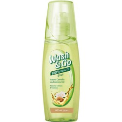 Ulei de Par Wash&Go Elixir, 100 ml, cu Ulei de Argan si Migdale, Ulei pentru Par Deteriorat, Ulei de Par cu Argan, Ulei Par, Ulei pentru Par Deteriorat, Ulei Par Degradat, Tratament pentru Par