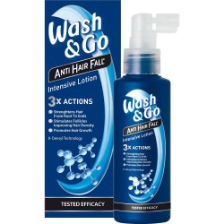 Lotiune Impotriva Caderii Parului, Wash&Go, 100 ml, pentru Barbati, Lotiune de Par, Lotiune pentru Par, Lotiune Crestere Par, Lotiune pentru Cresterea Parului, Solutie Impotriva Caderii Parului