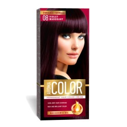 Vopsea Permanenta de Par Aroma Color 08, Violet Mahon, 90 ml, Vopsea Par, Vopsea Violet Mahon, Vopsea Permanenta Violet Mahon, Vopsea Par Violet, Vopsea de Par Permanenta, Vopsea Permanenta Par Violet Mahon
