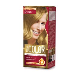 Vopsea Permanenta de Par Aroma Color 12, Blond Auriu, 90 ml, Vopsea Par, Vopsea Blond Auriu, Vopsea Permanenta Blond Auriu, Vopsea Par Blonda, Vopsea de Par Permanenta, Vopsea Permanenta Par Blond Auriu