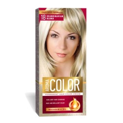 Vopsea Permanenta de Par Aroma Color 18 Blond Scandinav, 90 ml, Vopsea Par, Vopsea Blond Scandinav, Vopsea Permanenta Blond Scandinav, Vopsea Par Blond Scandinav, Vopsea de Par Permanenta, Vopsea Permanenta Par Blond Scandinav