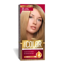 Vopsea Permanenta de Par Aroma Color 35, Blond Deschis, 90 ml, Vopsea Par, Vopsea Blond Deschis, Vopsea Permanenta Blond Deschis, Vopsea Par Blond Deschis, Vopsea de Par Permanenta, Vopsea Permanenta Par Blond Deschis