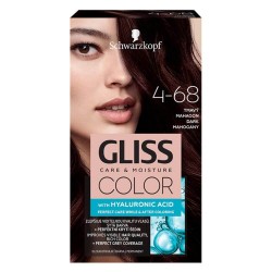 Vopsea Par Permanenta GLISS Color, 4-68, Mahon Inchis, 143 ml, Vopsea de Par Permanenta cu Acid Hyaluronic, Vopsea de Par Inchisa Mahon, Vopsea de Par Gliss Schwarzkopf, Vopsea de Par 4.68, Vopsele de Par Gliss, Vopsele Permanente de Par