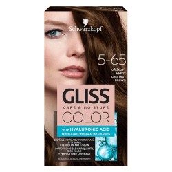 Vopsea Par Permanenta GLISS Color, 5-65, Saten Castaniu, 143 ml, Vopsea de Par Permanenta cu Acid Hyaluronic, Vopsea de Par Satena Castanie, Vopsea de Par Gliss Schwarzkopf, Vopsea de Par 5.65, Vopsele de Par Gliss, Vopsele Permanente de Par