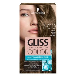 Vopsea Par Permanenta GLISS Color, 7-00, Blond Inchis, 143 ml, Vopsea de Par Permanenta cu Acid Hyaluronic, Vopsea de Par Inchisa Blonda, Vopsea de Par Gliss Schwarzkopf, Vopsea de Par 7.00, Vopsele de Par Gliss, Vopsele Permanente de Par