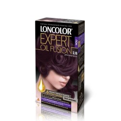 Vopsea de Par Loncolor Expert Oil Fusion 3.16, Saten Violet Inchis, 100 ml, Vopsea de Par Permanenta, Vopsea de Par fara Amoniac, Vopsea de Par Mov, Vopsea de Par Loncolor, Vopsea de Par Loncolor Expert Oil Fusion, Vopsea de Par 3.16