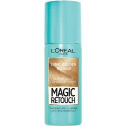 Spray Instant de Par L'Oreal Paris Magic Retouch 5 Light Golden Blonde, 75 ml, Spray pentru Mascarea Radacinilor Crescute, Spray Camuflare Radacini, Spray Acoperire Radacini Crescute, L'OREAL Paris Magic Retouch pentru Retusarea Radacinilor