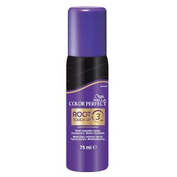 Spray Nuantator Wella Color Perfect Root Touch Up 3 Black, 75 ml, Negru, Spray Wella Color Perfect Root Touch Up 3 Camuflare Radacini, Spray Acoperire Radacini Crescute, Spray Nuantator Wella Color Perfect de Retusare Radacini