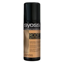 Spray SYOSS Vopsirea Temporara a Radacinilor, Blond Inchis, 120 ml, Syoss Root Retoucher Dark Blonde, Spray Colorant pentru Radacinile Parului, Vopsea pentru Radacini, Spray pentru Radacina Parului Syoss Schwarzkopf