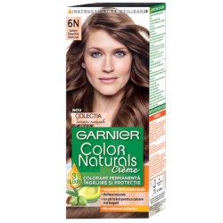 Vopsea de Par Permanenta Garnier Color Naturals 6N, Saten Deschis Natural, 110 ml, Fara Amoniac, Vopsea de Par, Vopsea de Par Permanenta, Vopsea de Par Garnier, Vopsea de Par Naturals, Vopsea Permanenta Garnier, Vopsea pentru Par