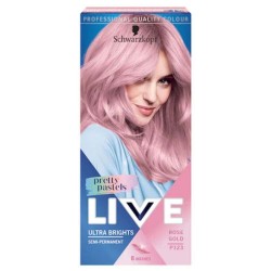 Vopsea de Par Semipermanenta LIVE Pretty Pastels P123, 65 ml, Nuanta Rose Gold, Vopsea Semi-Permanenta, Vopsea de Par Roz, Vopsele de Par Semipermanente, Produse Ingrijire Par, LIVE Vopsea de Par