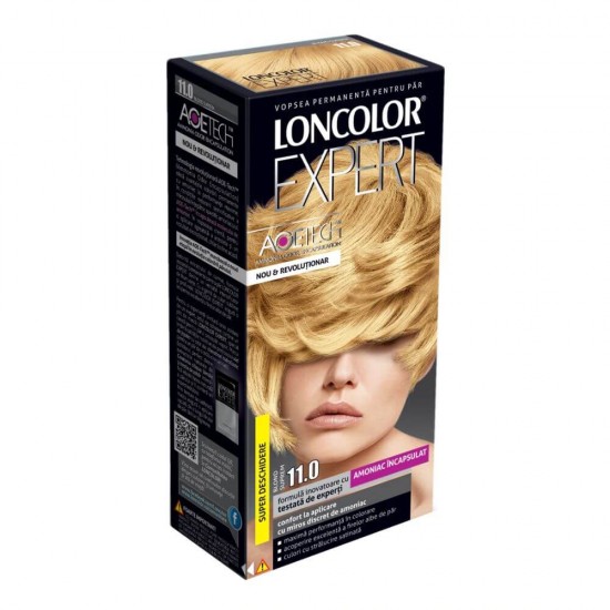 Vopsea de Par Permanenta LONCOLOR Expert AOE TECH 11, 130 ml, Blond Suprem, Vopsea Permanenta de Par LONCOLOR AOE TECH, Vopsea de Par Blond Deschis, Vopsea Blond Foarte Deschis, Produse de Ingrijire a Parului, Vopsea Nuanta Blonda cu Amoniac