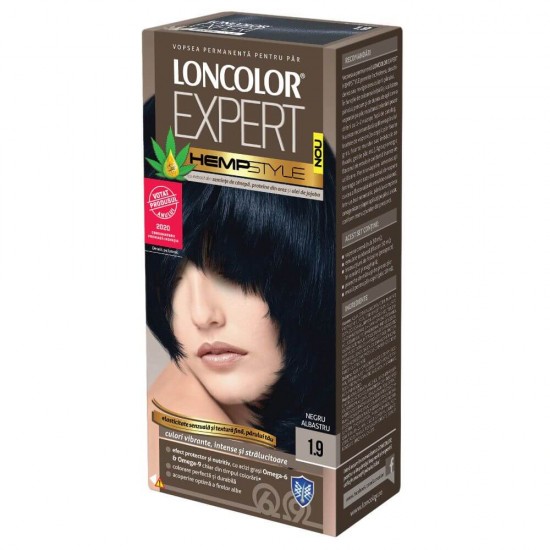 Vopsea de Par Permanenta LONCOLOR Expert AOE TECH 1.10, 130 ml, Negru Albastrui, Vopsea de Par LONCOLOR AOE TECH, Vopsea Neagra de Par, Vopsea pentru Par Negru, Produse de Ingrijire a Parului, Vopsea Nuanta Negru Albastrui Colorare Par