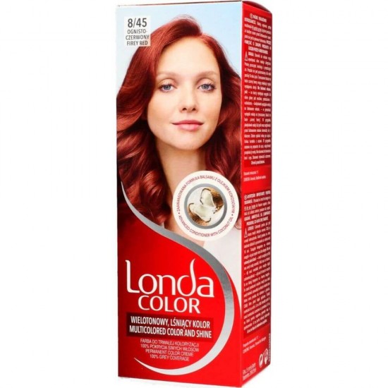 Vopsea de Par Permanenta Londa Color Blend 8/45, 110 ml, Rosu ca Focul, Vopsea Par Rosu LONDA Color, Colorare Par Rosu LONDA Color, Vopsea de Par Nuanta Rosie, Vopsele Hair Styling, Produse de Ingrijire a Parului, Vopsea Colorare Par LONDA Color Blend