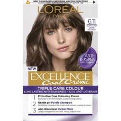 Vopsea de Par Permanenta L'Oreal Paris Excellence Cool Creme 6.11, 192 ml, Blond Inchis Ultra Cenusiu, Vopsea L'Oreal Paris, Vopsea de Par L'OREAL Paris, Vopsea de Par Blond Inchis, Produse de Ingrijire a Parului, Vopsea Colorare Par L'OREAL Paris Vopsea de Par Permanenta L'Oreal Paris Excellence Cool Creme 6.11, 192 ml, Blond Inchis Ultra Cenusiu, Vopsea L'Oreal Paris, Vopsea de Par L'OREAL Paris, Vopsea de Par Blond Inchis, Produse de Ingrijire a Parului, Vopsea Colorare Par L'OREAL Paris