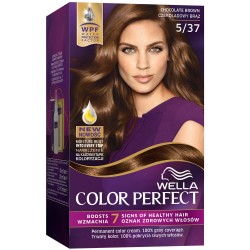 Vopsea de Par Permanenta Wella Color Perfect 5/37, Saten Ciocolata, 140 ml, Cu Amoniac, Vopsea de Par, Vopsea de Par Permanenta, Vopsea de Par Wella, Vopsea de Par Wella Wellaton, Vopsea Permanenta Wella, Vopsea pentru Par, Vopsea de Par cu Amoniac