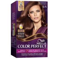 Vopsea de Par Permanenta Wella Color Perfect 5/5, Mahon Inchis, 140 ml, Cu Amoniac, Vopsea de Par, Vopsea de Par Permanenta, Vopsea de Par Wella, Vopsea de Par Wella Wellaton, Vopsea Permanenta Wella, Vopsea pentru Par, Vopsea de Par cu Amoniac