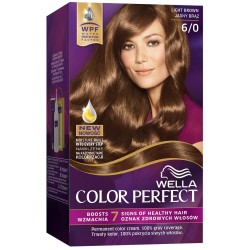 Vopsea de Par Permanenta Wella Color Perfect 6/0, Saten Deschis, 140 ml, Cu Amoniac, Vopsea de Par, Vopsea de Par Permanenta, Vopsea de Par Wella, Vopsea de Par Wella Wellaton, Vopsea Permanenta Wella, Vopsea pentru Par, Vopsea de Par cu Amoniac