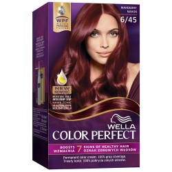 Vopsea de Par Permanenta Wella Color Perfect 6/45, Mahon, 140 ml, Cu Amoniac, Vopsea de Par, Vopsea de Par Permanenta, Vopsea de Par Wella, Vopsea de Par Wella Wellaton, Vopsea Permanenta Wella, Vopsea pentru Par, Vopsea de Par cu Amoniac