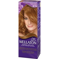 Vopsea de Par Permanenta Wella Wellaton 8/74, Ciocolata cu Caramel, 110 ml, Cu Amoniac, Vopsea de Par, Vopsea de Par Permanenta, Vopsea de Par Wella, Vopsea de Par Wella Wellaton, Vopsea Permanenta Wella, Vopsea pentru Par, Vopsea de Par cu Amoniac