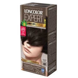 Vopsea de Par Permanenta Loncolor Expert Hempstyle 4, Culoare Castaniu, 100 ml, Vopsea pentru Par Loncolor Expert Hempstyle, Vopsea Permanenta pentru Par, Vopsea de Par Profesionala Castaniu, Vopsea Loncolor Expert Hemstyle, Vopsea de Par Castaniu
