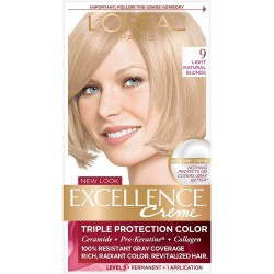 Vopsea de Par Permanenta L'Oreal Paris Excellence Creme 9, 192 ml, Blond Foarte Deschis, Vopsea L'Oreal Paris Excellence Creme 9, Vopsea de Par L'OREAL Paris, Vopsea de Par Blond Deschis, Produse de Ingrijire a Parului, Vopsea Colorare Par L'OREAL Paris Vopsea de Par Permanenta L'Oreal Paris Excellence Creme 9, 192 ml, Blond Foarte Deschis, Vopsea L'Oreal Paris Excellence Creme 9, Vopsea de Par L'OREAL Paris, Vopsea de Par Blond Deschis, Produse de Ingrijire a Parului, Vopsea Colorare Par L'OREAL Paris