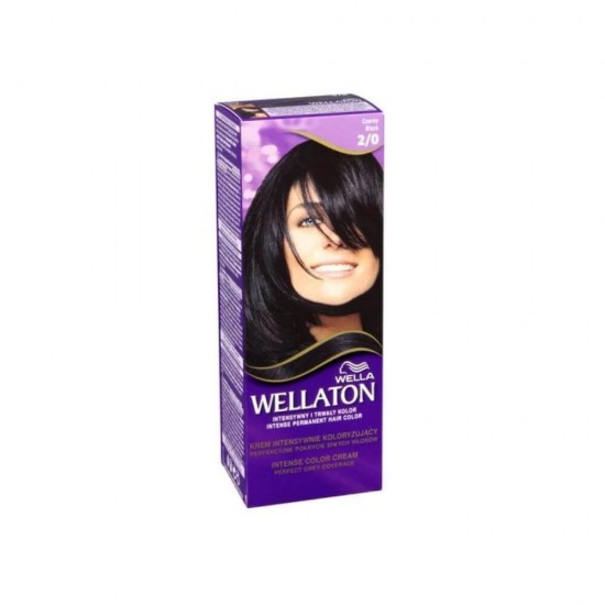 Vopsea Permanenta Par Wellaton 2/0, Negru, 110 ml, Vopsea Permanenta de Par Wellaton, Vopsea de Par Permanenta, Vopsea de Par Neagra, Vopsea de Par 2.0, Vopsea Inchisa de Par, Vopsea de Par Wella, Vopsea Crema de Par, Vopsea de Par Crema