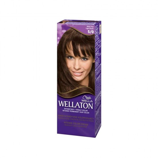 Vopsea Permanenta Par Wellaton 5/0, Saten Deschis, 110 ml, Vopsea Permanenta de Par Wellaton, Vopsea de Par Permanenta, Vopsea de Par Saten Deschis, Vopsea de Par 5.0, Vopsea Inchisa de Par, Vopsea de Par Wella, Vopsea Crema de Par