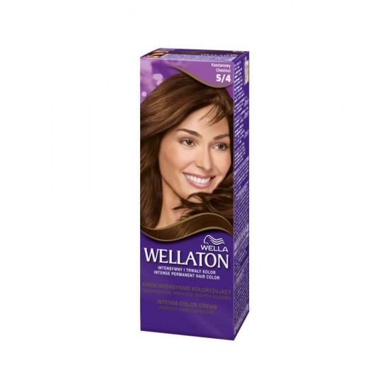 Vopsea Permanenta Par Wellaton 5/4, Castaniu, 110 ml, Vopsea Permanenta de Par Wellaton, Vopsea de Par Permanenta, Vopsea de Par Castanie, Vopsea de Par 5.4, Vopsea Inchisa de Par, Vopsea de Par Wella, Vopsea Crema de Par, Vopsea de Par Crema