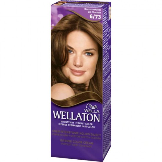 Vopsea Permanenta Par Wellaton 6/73, Ciocolata cu Lapte, 110 ml, Vopsea Permanenta de Par Wellaton, Vopsea de Par Permanenta, Vopsea de Par Ciocolatie, Vopsea de Par Ciocolata cu Lapte, Vopsea de Par 6.73, Vopsea Ciocolatie de Par