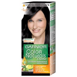 Vopsea Permanenta de Par 1 Negru, Garnier Color Naturals, 110 ml, Vopsea de Par, Vopsea Par Permanenta, Vopsea Permanenta Neagra, Vopsea Neagra Permanenta, Vopsea Garnier, Vopsea Neagra Garnier, Vopsea Permanenta Garnier