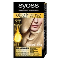 Vopsea de Par Permanenta, Fara Amoniac, SYOSS Oleo Intense, 9-10 Nuanta Blond Luminos, 115 ml, Vopsea Permanenta, Vopsea Fara Amoniac, Vopsea SYOSS, Vopsea de Par Profesionala