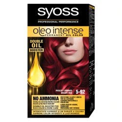 Vopsea de Par Permanenta, Fara Amoniac, SYOSS Oleo Intense, 5-92 Nuanta Roscat Luminos, 115 ml, Vopsea Permanenta, Vopsea Fara Amoniac, Vopsea SYOSS, Vopsea de Par Profesionala