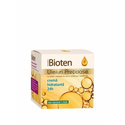 Crema Hidratanta 24 h cu Uleiuri Pretioase, Ten Normal si Mixt, 50 ml, Crema de Zi, Crema de Fata cu Uleiuri, Crema Hidratanta, Crema de Fata, Crema pentru Fata, Crema de Zi pentru Fata