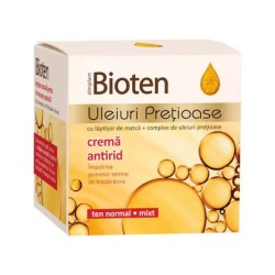 Crema Hidratanta Antirid cu Uleiuri Pretioase, Ten Normal si Mixt, 50 ml, Crema de Zi, Crema de Fata cu Uleiuri, Crema Hidratanta, Crema de Fata, Crema pentru Fata, Crema de Zi pentru Fata, Crema Antirid