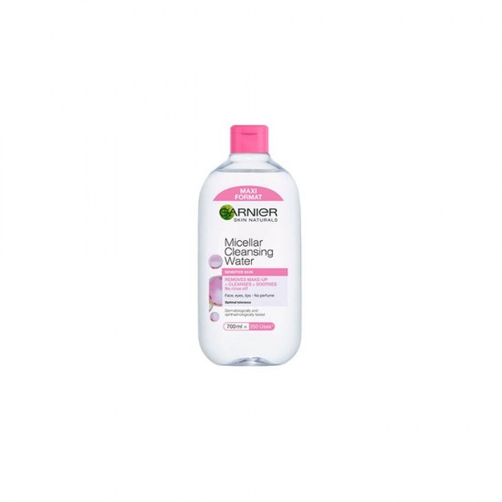 Apa Micelara Ten Sensibil, 700 ml, Garnier Skin Naturals, Apa Micelara pentru Piele Sensibila, Apa Micelara Demachianta, Demachiant Apa Micelara Garnier, Demachiant pentru Ten Sensibil, Lotiune Curatare Machiaj, Lotiune Indepartare Machiaj