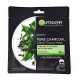 Masca Servetel Garnier Skin Naturals Pure Charcoal Matifianta, 28 g, Masca Servetel Matifianta, Masca Servetel Purificare Ten, Masca Hidratare Ten, Masca Servetel cu Ceai Negru, Masca Servetel cu Carbune Activ, Masca de Fata Servetel