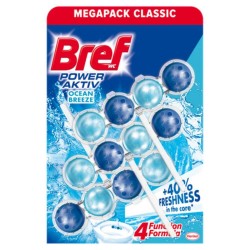 Odorizant WC Bref Power Aktiv Ocean Breeze, 3 Buc/Set, Cantitate 50 g, Parfum Briza Marii, Odorizant Toaleta, Odorizant Anticalcar pentru WC, Odorizant pentru Toaleta cu Suport, Bile Odorizante WC, Odorizant Dezinfectant pentru WC Odorizant WC Bref Power Aktiv Ocean Breeze, 3 Buc/Set, Cantitate 50 g, Parfum Briza Marii, Odorizant Toaleta, Odorizant Anticalcar pentru WC, Odorizant pentru Toaleta cu Suport, Bile Odorizante WC, Odorizant Dezinfectant pentru WC