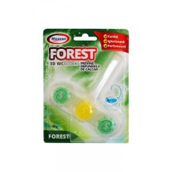 Odorizant Toaleta Misavan Forest 3D, 40g, Odorizant Solid Misavan, Odorizant Solid Colorat, Odorizant Solid Parfumat, Odorizant Parfumat pentru Toaleta, Odorizant Toaleta Ieftin