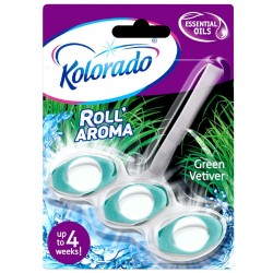 Odorizant WC KOLORADO Roll Intense Forest, 51 g, Bile Odorizante Toaleta, Odorizant Toaleta, Odorizant Anticalcar pentru WC, Odorizant pentru Toaleta cu Suport, Bile Odorizante WC, Odorizant Dezinfectant pentru WC