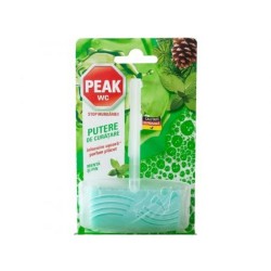 Odorizant Solid Toaleta Peak Wc Putere de Curatare, Parfum Menta si Pin, 40 g, Odorizant Solid Toaleta, Odorizant Toaleta Peak, Odorizant Solid WC, Odorizant Solid pentru WC-uri, Odorizant Solid Toaleta cu Parfum
