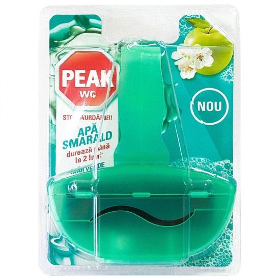 Odorizant de Toaleta Peak WC Apa Smarald, 55 g, Parfum de Mar Verde, Odorizant pentru Toaleta, Odorizant de Toaleta, Odorizant Toaleta, Odorizante Toaleta, Odorizante Solide de Toaleta, Odorizant Solid Toaleta, Odorizant WC, Odorizante WC