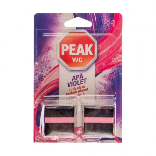Set 2 Tablete Odorizante pentru Bazin Peak WC Apa Violet, 100 g, Parfum Lavanda, Tablete Odorizante pentru Toaleta, Tablete Odorizante de Toaleta, Odorizant Bazin Toaleta, Odorizante Bazine Toalete, Odorizant pentru Bazin, Odorizant WC, Odorizant Tableta