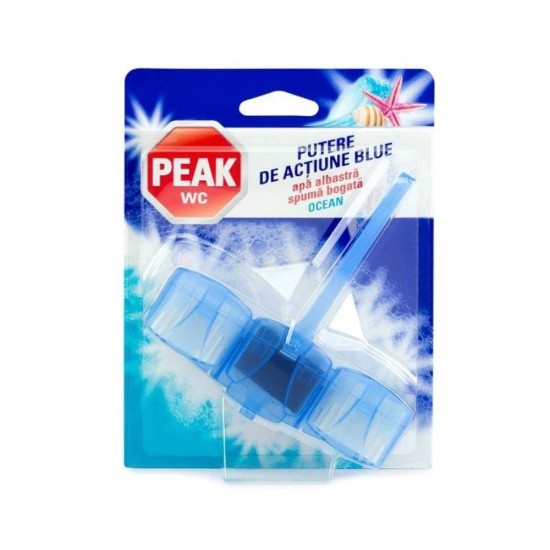 Odorizant de Toaleta Peak WC Putere de Actiune Blue, 45 g, Parfum Ocean, Odorizant pentru Toaleta, Odorizant de Toaleta, Odorizant Toaleta, Odorizante Toaleta, Odorizante Gel de Toaleta, Odorizant Gel Toaleta, Odorizant WC, Odorizante WC