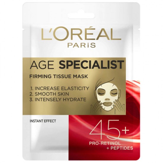 Masca Textila pentru Fata L'OREAL Paris Age Expert 45+, 30g, Masca pentru Fata, Masca Textila, Maca Textila pentru Fata, Masca Textila Femei, Masca Textila pentru Femei, Masca L'OREAL, Masca pentru Fata L'OREAL, Masca pentru Fata Anti-Age
