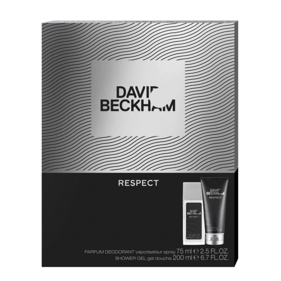 Set Cadou pentru Barbati David Beckham Respect, Deodorant Natural Spray 75 ml si Gel de Dus 200 ml, Set Ingrijire, Set Cadou pentru Barbati, Cadou Barbati, Set Cadou Ingrijire, Set Cadou Cosmetice pentru Barbati, Set Cadou Barbati