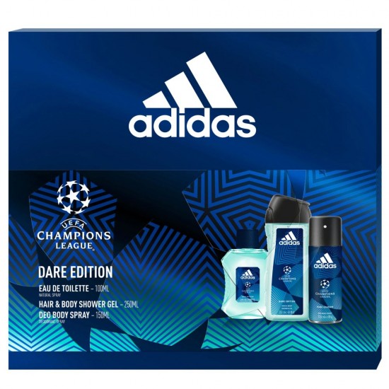 Set 3 Produse Adidas Dare Edition, Apa de Toaleta 100 ml, Gel de Dus 250 ml, Deodorant 150 ml, Set Adidas, Gel de Dus Adidas, Deodorant Adidas, Apa de Toaleta Adidas, Set Cadou, Set Cadou Adidas