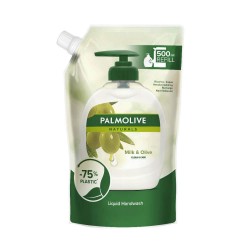 Rezerva Sapun Lichid PALMOLIVE Milk & Olive, Cantitate 500 ml, Parfum de Masline, Rezerve de Sapun Lichid, Rezerve de Sapunuri Lichide, Rezerve Sapun pentru Recipiente cu Pompita, Rezerva Sapun pentru Maini Uscate